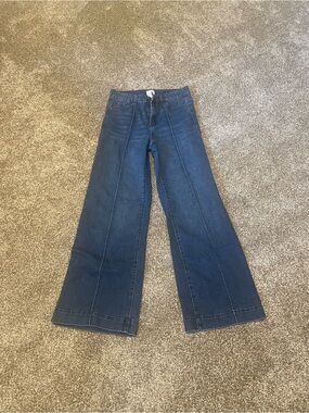 Time and Tru Dark Blue Wide Leg Jeans